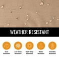 thumbnail image 5 of Outdoor TV Cover 55" to 58" inches Universal Weatherproof Protector - Brown, 5 of 8