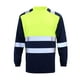 thumbnail image 2 of pstuiky camisas de manga larga para hombre, Camiseta de trabajo reflectante y transpirable para hombre, informal, de color sólido, con cuello redondo y manga larga. Tops de talla grande para hombre m, 2 of 3