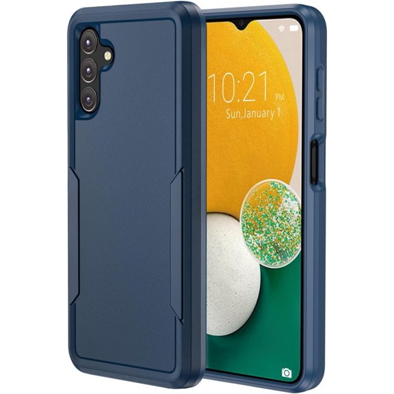 Samsung Galaxy A13 5G Case, Samsung A13 5G Protective Phone Case Dual Layer 2 in 1 Heavy-Duty, Hybrid Purchase Shockproof Design Cell Phone Case for Galaxy A13 5G 6.5 Inch Blue