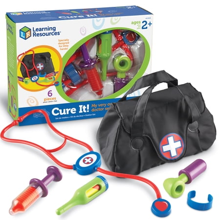 Learning Resources New Sprouts Cure It! Pretend Play Doctor Set, Preschool Toys, 6 Pieces, Ages 2+