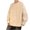 #H-Khaki, variant on GuangCheng Oversized Corduroy Sweatshirts for Men Fleece Long Sleeve Round Neck Soft Comfy Warm Shirts