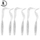 thumbnail image 2 of 6 uds., 11cm, señuelos artificiales de plástico suave para peces, cebos para gusanos, accesorio para aparejos de pesca (plata), 2 of 8