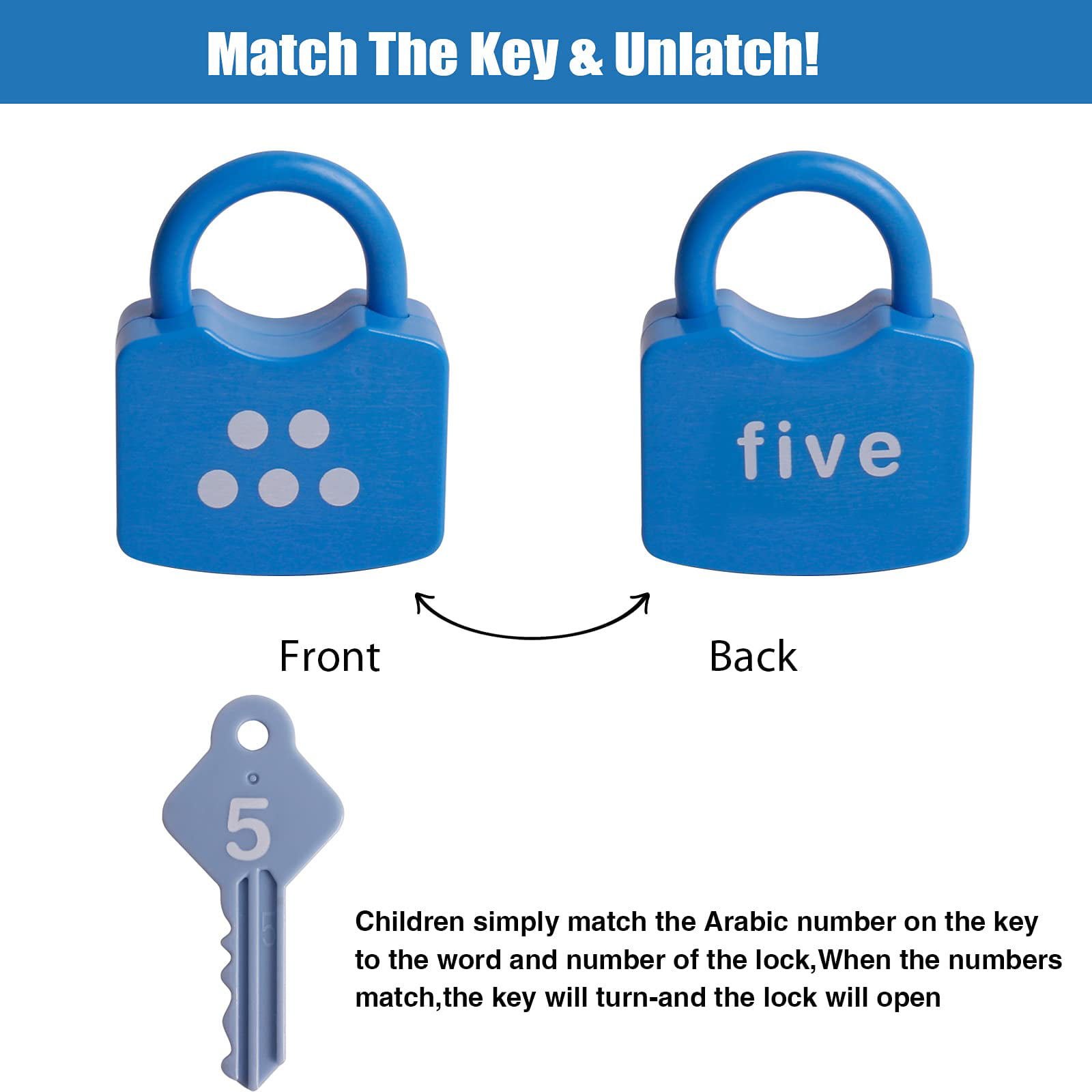 Children Learning Locks with Keys Numbers Matching Counting Montessori  Educational Toys Toddlers Sensory Unlock Car Toys Gifts - AliExpress