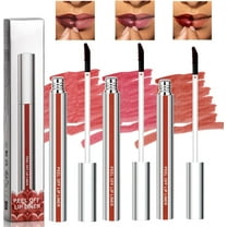 3PCS Peel Off Lip Liner Stain Set, Long Lasting Lip Stain Peel Off, Waterproof Matte Lip Liner Peel Off, Highly Pigmented Lip Tint, Easy Application Lip Stain Peel Off Tattoo Lips All Day Wear
