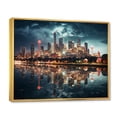 thumbnail image 2 of Designart "Scenic Spot in Beautiful Dallas Cityscape I" Dallas Floater Framed Wall Art Print, 2 of 7