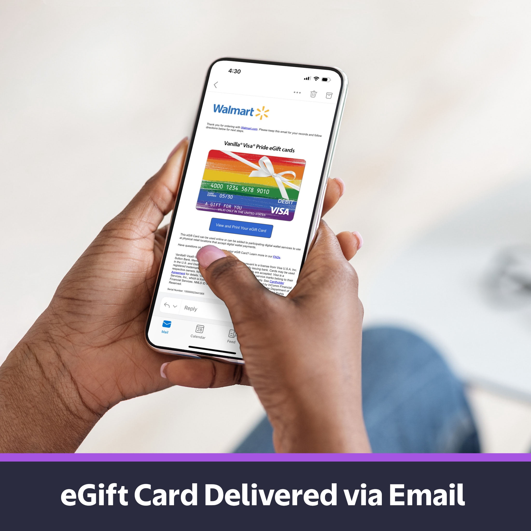 Vanilla® Visa® $20-$500 Pride eGift Card (Plus $6.84 Purchase Fee) [Email Delivery]