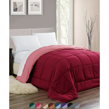 Sleep Elegance All-Season Down Alternative Comforter Stitched Quilted Hypoallergenic Reversible