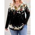 thumbnail image 5 of Weardear Womens Plus Size Long Sleeve Shirts V Neck Fall Tunic Tops for Dressy Casual, 5 of 5