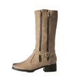 thumbnail image 1 of OAVQHLG3B Botas de mujer Botas de tacón bajo Botas de piel nobuk para mujer Botas elegantes, 1 of 8