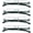 Black, variant on 4 Pairs Reading Glasses, Blue Light Blocking Computer Glasses for Women and Men, Fashion Rectangle Eyewear Frame(4 Colors, +3.50 Magnification)