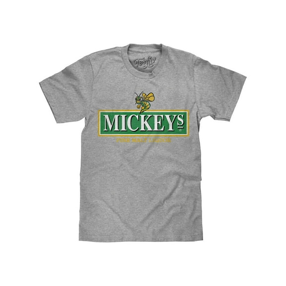 Tee Luv Mickey's Malt Liquor Distressed Beer Logo Shirt (Men's) (L)