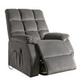 thumbnail image 6 of JERFIT Power Lift Recliner Chair with Massage and Heat, Velvet Upholstery, Electric Reclining Sofa for Elderly, Grey, 6 of 8