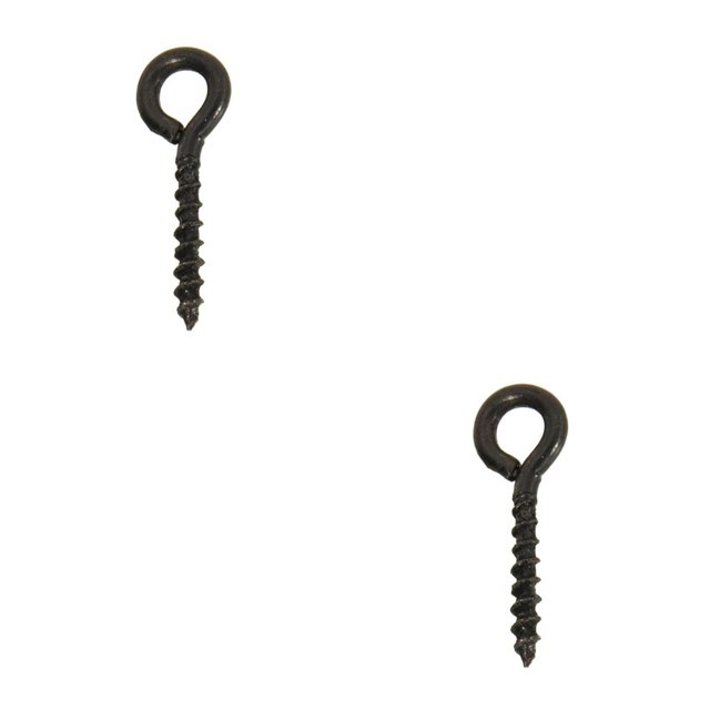 Toystoory 50 Uds tornillo giratorio Pop Up Peg pesca de carpa Clips giratorios fuerte resistencia a la tracción Terminal de aparejo alta dureza Sin anillo 2Conjunto