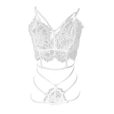 

Hesxuno Sexy Womens Underwear Womens Split Underwear Suspender Lace Tights V-Neck Baby Sexy Underwear