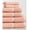 Coral, variant on Lintex Linens Diplomat 6-Piece Turkish Cotton Towel Set by Espalma Cream