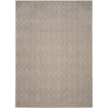 SAFAVIEH Courtyard Teodor Geometric Indoor/Outdoor Area Rug, Beige/Beige, 8' x 10'