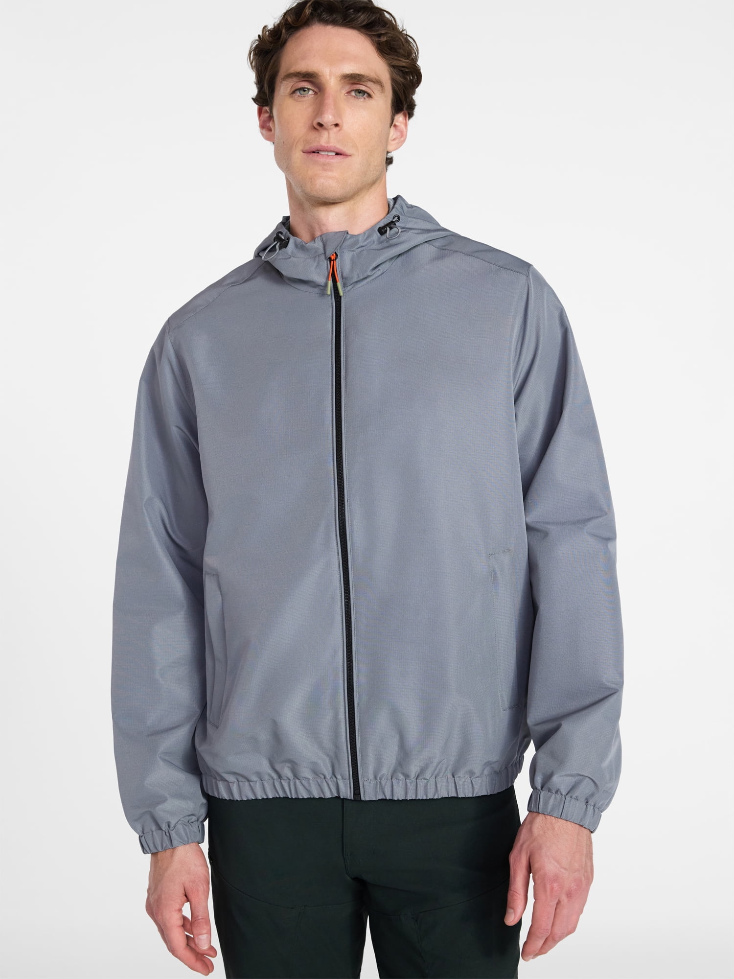 Ozark Trail Men's Windbreaker Jacket with Hood, Sizes S-3XL