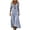 A#Light Blue322, variant on Plus Size Dresses for Womens Vintage Ethnic Print V-Neck 3/4 Sleeve Bohemian Trendy Casual Maxi Dress