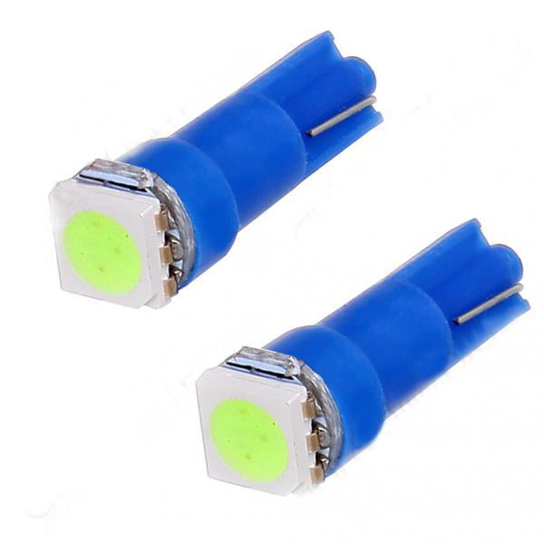 2x 20 piezas azul T5 1SMD 5050 coche led lámpara de licencia de matrícula 2825 501 bombilla