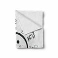 thumbnail image 2 of Ethnic Soft Flannel Fleece Throw Blanket, Yin and Yang Tao Chinese Animal Motifs and Inscription, Cozy Plush for Indoor and Outdoor Use, 60" x 80", Charcoal Grey and White, by Ambesonne, 2 of 6