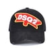 thumbnail image 2 of Gorra de béisbol bordada DSQS2 para hombre y mujer - Negra, 2 of 3