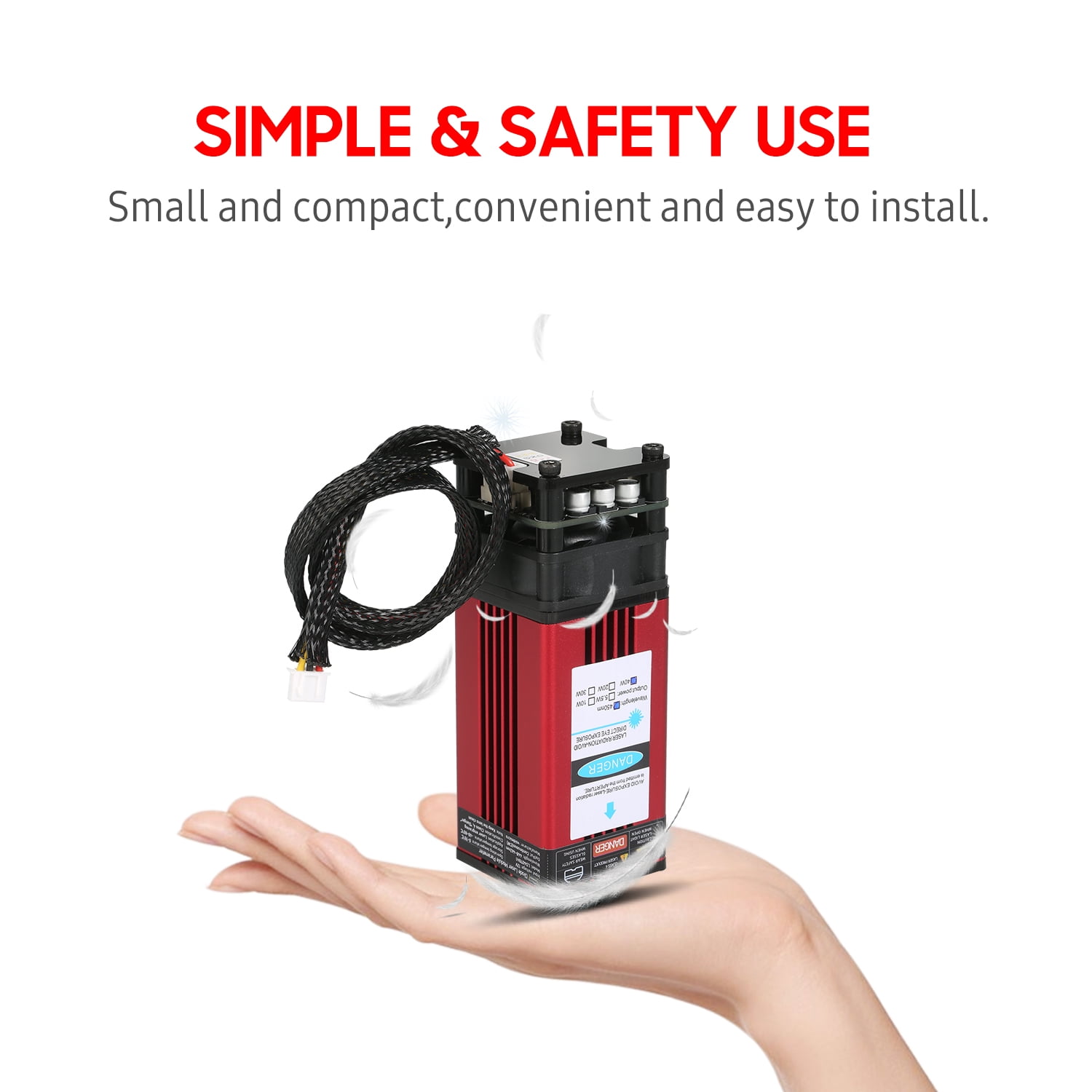 Engraving Module for Engraving Machine, 40W Head, Fixed Focal Length, High Precision
