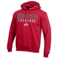 thumbnail image 2 of Men's Champion Scarlet Ohio State Buckeyes Lacrosse Stack Pullover Hoodie, 2 of 3