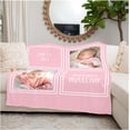 thumbnail image 3 of Best Mom Ever Custom Blanket with 5 Photos Personalized Picture Blanket Customized Gifts for Mom Grandma for Birthday Mother's Day Christmas, 15 Colors Available, 32"x48" Blankets, 3 of 5