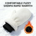 thumbnail image 3 of OZERO Winter Gloves Mittens for Women, Warm Thermal Windproof Fleece Lined Fuzzy Sherpa Gloves for Women, 3 of 7