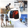 thumbnail image 4 of Balery Red And Blue Fire Bird Calzoncillos bóxer para hombre, ropa interior de algodón suave y transpirable con cinturilla de nailon-Medium, 4 of 5