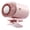 Pink, variant on Car Clip-On Air Conditioner Fan with LED Display, USB Rechargeable, 2000mAh Battery, 199 Speeds, 360° Rotation, Detachable Clamp, Personal Cooling