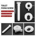 thumbnail image 3 of 4PCS Toilet Seat Hinge Bolt Screws with Plastic Nuts and Washers Toilet Seat Replacement Parts Kit,4 x bolt,white, 3 of 8
