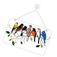 thumbnail image 2 of Window Panel Fowl Shape Hanging Pendant Acrylic Stained Panel Hanging Panel Stained for Home Decoration, 7 fowls, 2 of 8