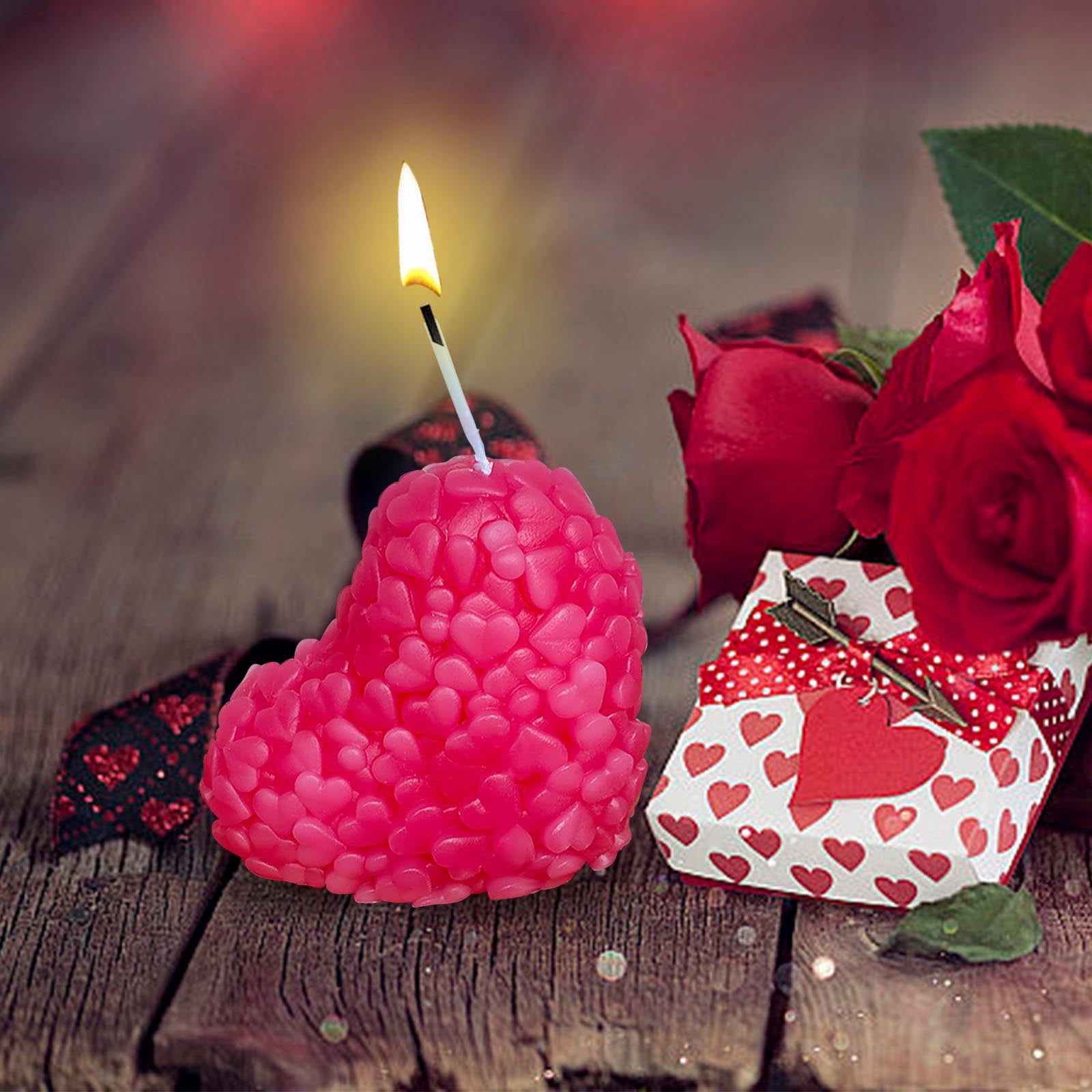 RKSTN Aromatherapy Wax Valentine's Day Heart Shape Aromatherapy Candle Aromatherapy Decoration