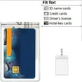thumbnail image 5 of facefd 10 Pieces Waterproof Plastic Card Holder Transparent Badge Name Tag Pre-punched Sleeve Driver License Cardholder, 5 of 5