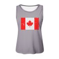 thumbnail image 4 of Womens Canada Day Tank Top Sleeveless Summer Shirt Tops Round Neck Patriotic Maple Leaf Tops Basic, 4 of 4