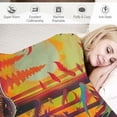 thumbnail image 3 of Orinice Bear Throw Blanket, Flannel Throw Blanket Sofa Chair Cover Decorative for Bed Couch Soft Chair, Pattern Throw Travel Nap Throws Blanket 60x80in, 3 of 6