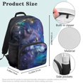 thumbnail image 7 of KUIFORTI Galaxy Wolf Kids Backpack 17 Inch Lightweight Children's School Bag with Laptop Compartment for Elementary Middle Daily Use Back to School Gifts for Boys, 7 of 7