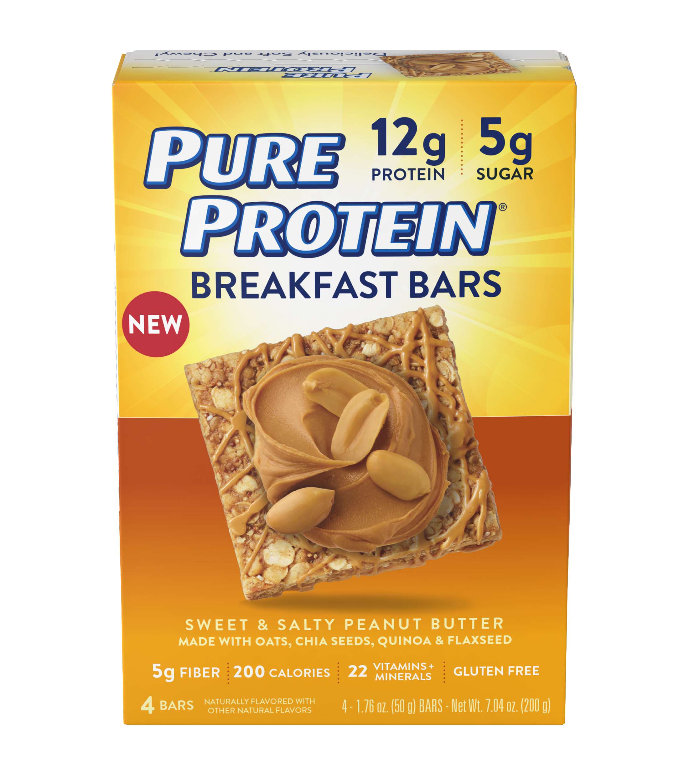 Pure ProteinÂ® Breakfast Bar Sweet & Salty Peanut Butter Value Pack, 1.