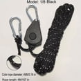 thumbnail image 1 of 1pc 4MM Reflective Tent Rope, Adjustable Pulley Adjustable Buckle, Windproof Rope For Outdoor Camping Tent, 1 of 4