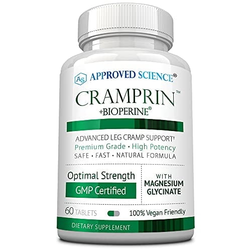 Approved Science Cramprin - High Absorption Magnesium, Vitamin B Complex, BioPerine - 1 Month Supply - 60 Capsules - Vegan