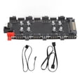 thumbnail image 2 of 4PIN ARGB Hub, High Performance Multi Connection Easy Install 4 PIN Cooling Fan PWM Hub  for Computer Cooling Fan, 2 of 7