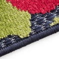 thumbnail image 5 of Oasis Modern Floral Navy and Aqua Polypropylene Indoor Outdoor Area Rug, 7'x9' Rectangle, 5 of 6