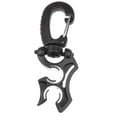 thumbnail image 2 of 100mm Durable Scuba Dive Double Hose Holder with Rotates Clip - Black, 2 of 6