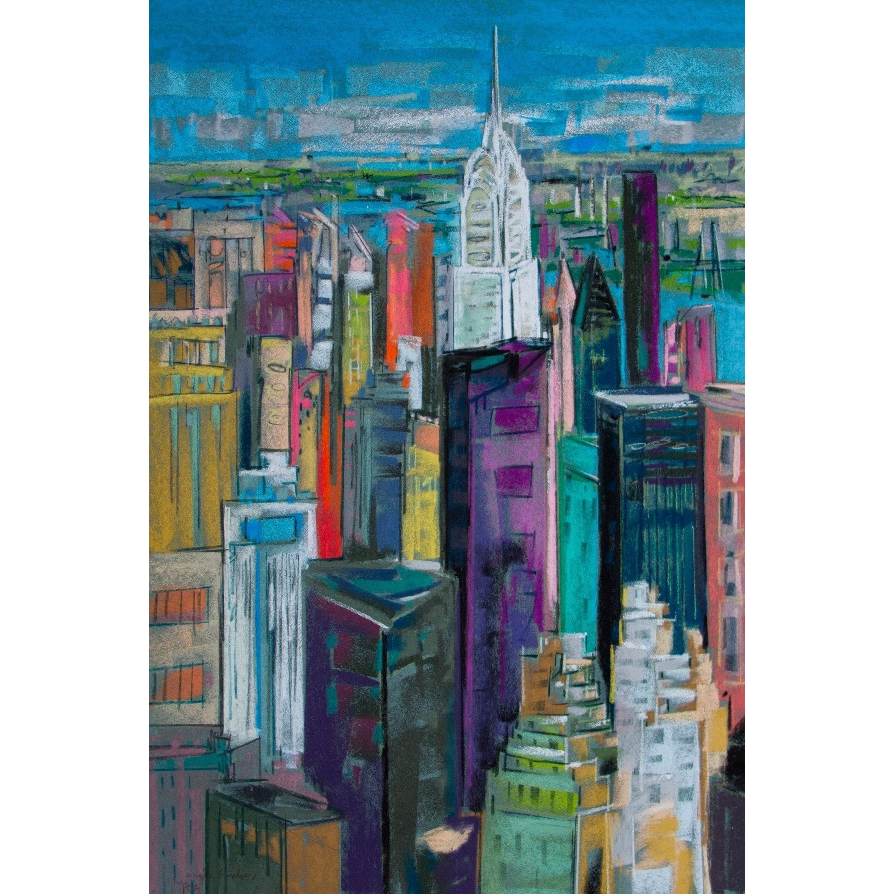 "Chrysler 7" Painting Print on Wrapped Canvas