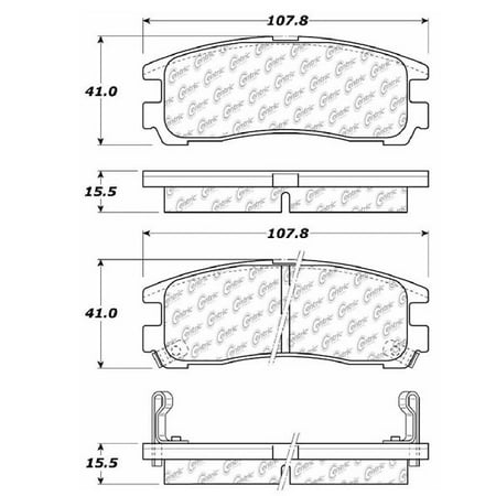 Eagle Talon Tsi Turbo (Go-Parts OE Replacement for 1995-1998 Eagle Talon Rear Disc Brake Pad Set for Eagle Talon (Base /)