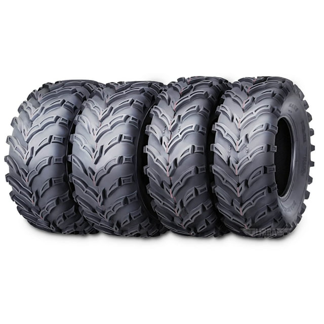ROADGUIDER Set 4 ATV/UTV Tires 25x8-12 Front 25x12-10 Rear 6PR 10272/274