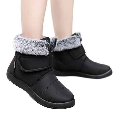 

Oyedens Women s Winter Boots Plush Lined Waterproof Snow Boots for Women Walking Work Booties