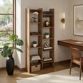 thumbnail image 6 of Barara King 11-Tier Modern Bookshelf with Anti-Tipping Kits, Bookcase Display Standing Shelf for Living Room, Bedroom, Office Room, Study Room, Natural, 6 of 6