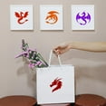 thumbnail image 6 of 9 PCS Dragon Painting Stencil 5.9x5.9inch Dragon Silhouette Template with Paint Brush Hollowed Dragon with Wings Stencil Reusable Pterosaur Template Fantasy Theme Stencil, 6 of 6